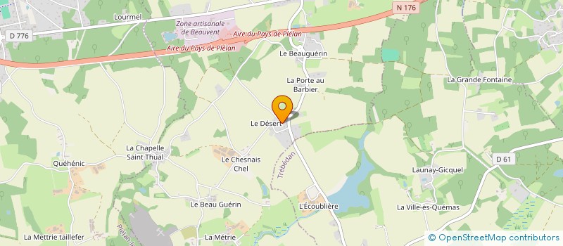 localisation de l'entreprise HUCHET CHRISTOPHE EXPERTISES à LA LANDEC