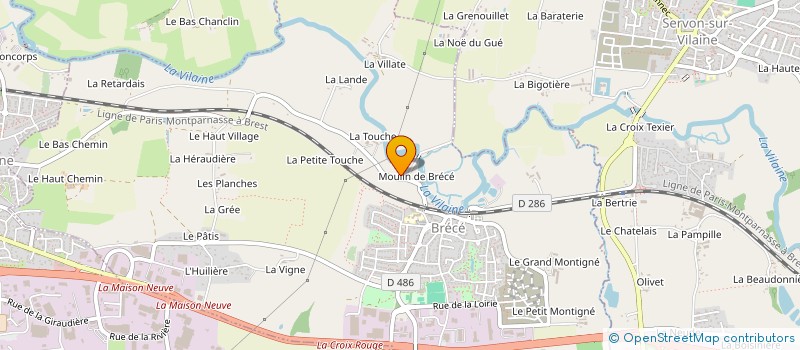 localisation de l'entreprise HUCHET IMMOBILIER  BRECE