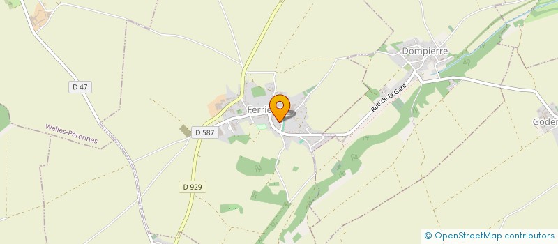 localisation de l'entreprise HUCHEZ FERRIERES  FERRIERES