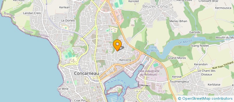 localisation de l'entreprise HUCLO  CONCARNEAU