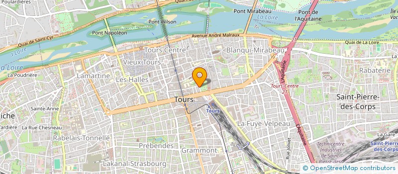 localisation de l'entreprise HUCLO à TOURS