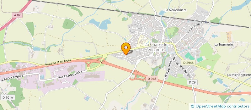 localisation de l'entreprise HUCTEAU COMPETITION  LA CHAIZE-LE-VICOMTE