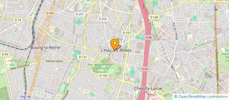 localisation de l'entreprise HUD OPTIQUE à L'HAY-LES-ROSES