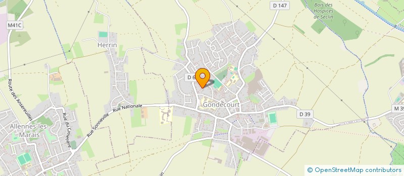 localisation de l'entreprise HUDDLESTONE à GONDECOURT