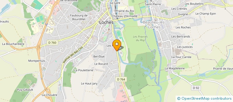 localisation de l'entreprise HUDIFLOR à LOCHES