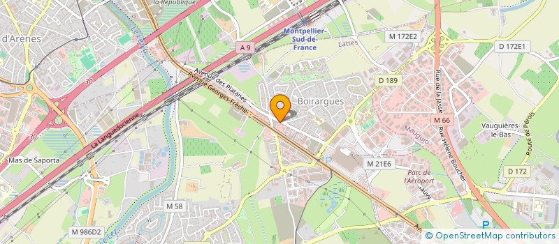 localisation de l'entreprise HUDO à LATTES