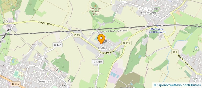 localisation de l'entreprise HUDRY à LOFFRE
