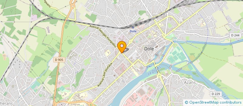 localisation de l'entreprise HUDRY FRERES à DOLE