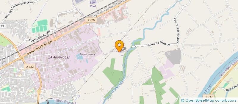 localisation de l'entreprise HUDSON FRERES  SAINT-PAUL-LES-ROMANS