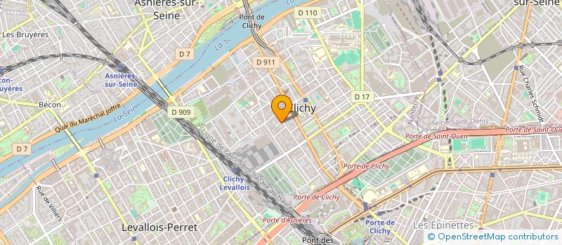 localisation de l'entreprise HUDUD à CLICHY