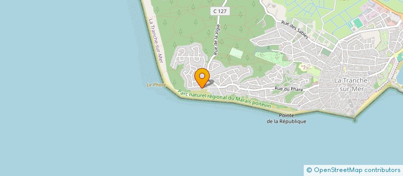 localisation de l'entreprise HUE INDIVISION  LA TRANCHE-SUR-MER