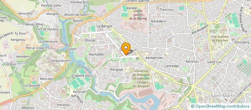 localisation de l'entreprise HUELLA à BREST