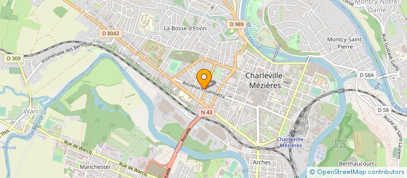 localisation de l'entreprise HUENTITAN  CHARLEVILLE-MEZIERES