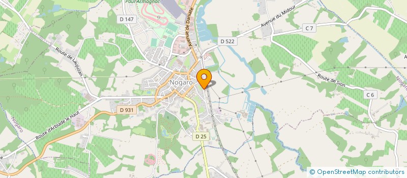 localisation de l'entreprise HUESO  NOGARO