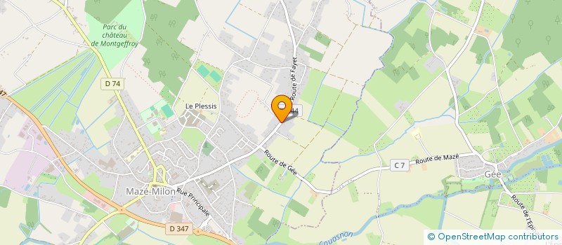 localisation de l'entreprise HUET 2 C  MAZE-MILON