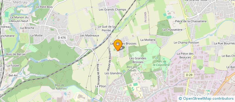 localisation de l'entreprise HUET  METTRAY