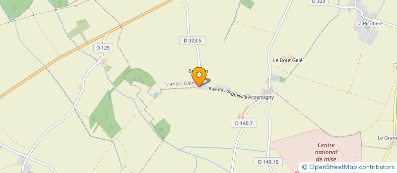 localisation de l'entreprise HUET à THIMERT-GATELLES