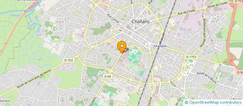 localisation de l'entreprise HUET à CHALLANS