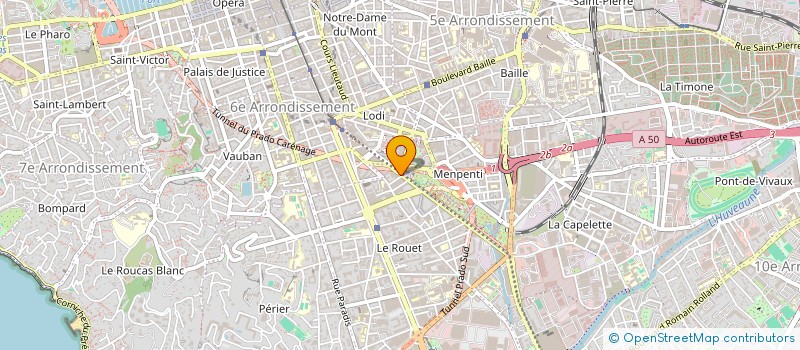 localisation de l'entreprise HUET à MARSEILLE