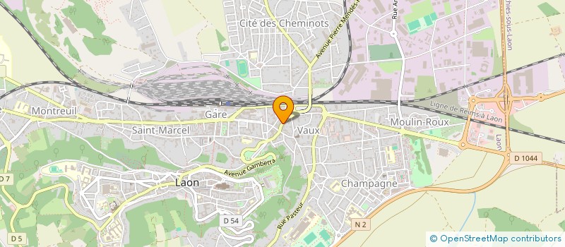 localisation de l'entreprise HUET à LAON