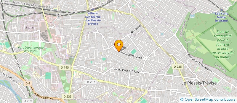 localisation de l'entreprise HUET CETERA à CHAMPIGNY-SUR-MARNE