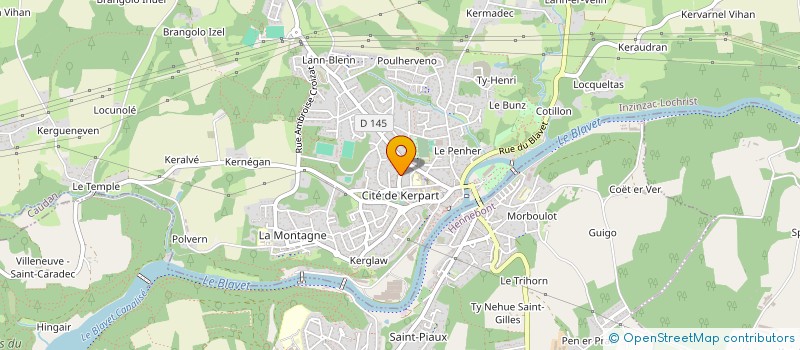 localisation de l'entreprise HUET COUVERTURE  INZINZAC-LOCHRIST