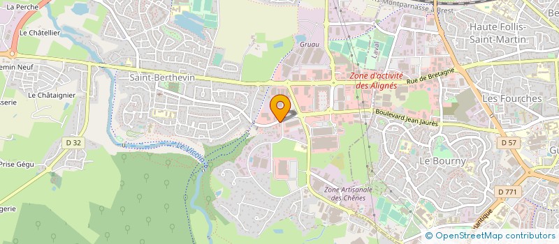 localisation de l'entreprise HUET DECORATION  SAINT-BERTHEVIN