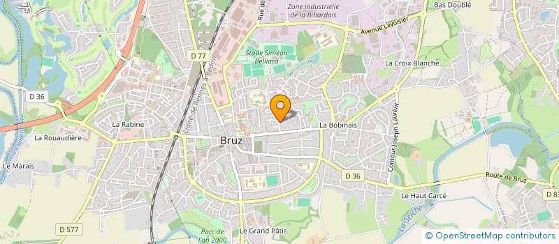 localisation de l'entreprise HUET IMMOBILIER  BRUZ