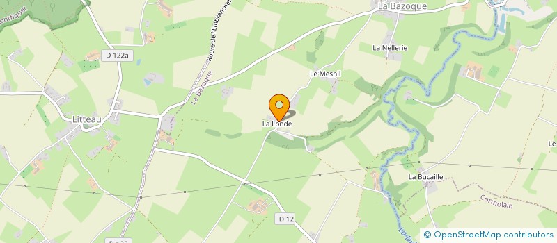 localisation de l'entreprise HUET MACONNERIE  LE TRONQUAY