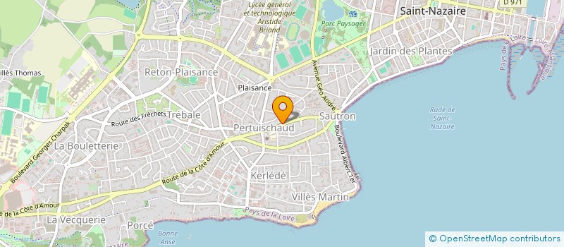 localisation de l'entreprise HUET NOEL  SAINT-NAZAIRE