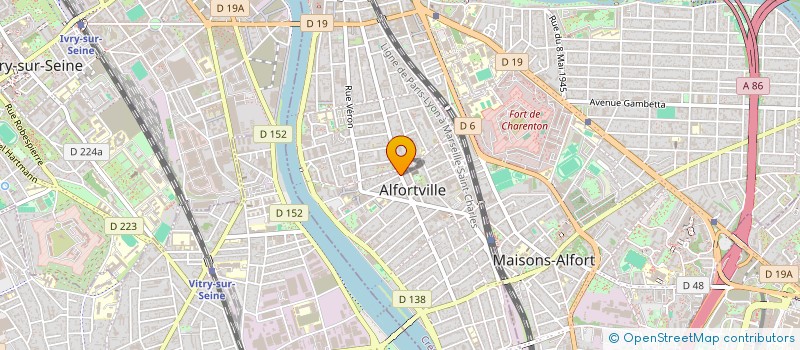 localisation de l'entreprise HUET PIERRE ET PEREIRA JOSETTE à ALFORTVILLE