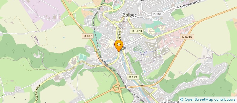 localisation de l'entreprise HUET PIERRE ET RAPP SYLVIE  BOLBEC