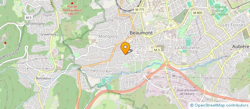 localisation de l'entreprise HUET SAINT VERNY  BEAUMONT