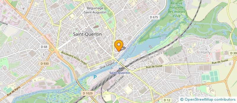 localisation de l'entreprise HUETTE HOLDING à SAINT-QUENTIN