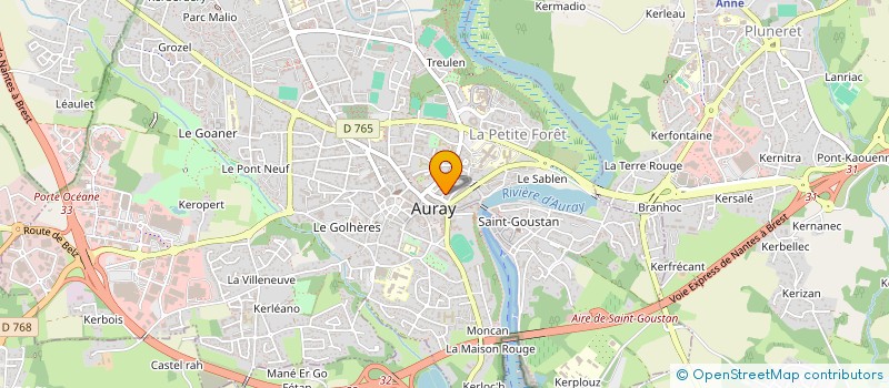 localisation de l'entreprise HUETTE IMMOBILIER à AURAY
