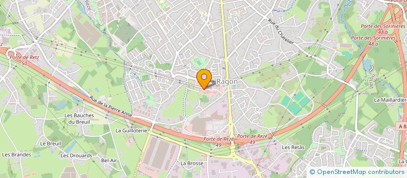 localisation de l'entreprise HUEZ INVESTISSEMENT à REZE