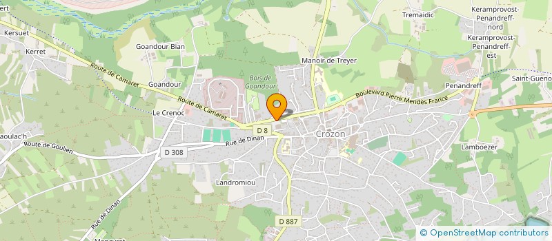 localisation de l'entreprise HUFA à CROZON