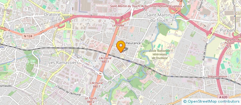 localisation de l'entreprise HUG  TOULOUSE