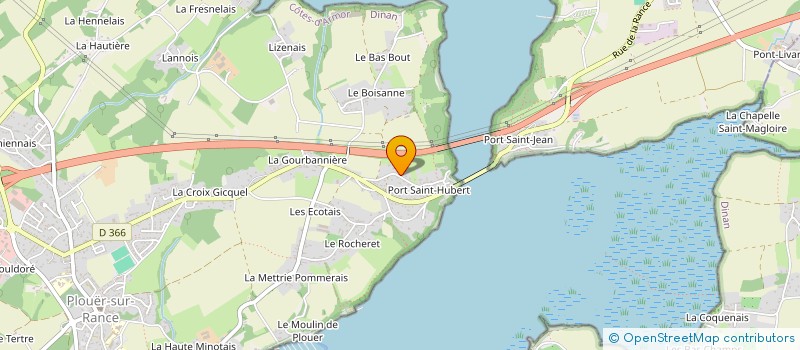 localisation de l'entreprise HUG CORPORATE  PLOUER-SUR-RANCE