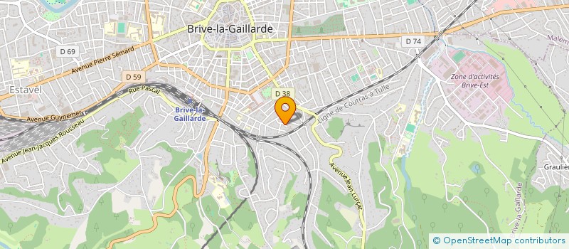 localisation de l'entreprise HUG ELECTRICITE à BRIVE-LA-GAILLARDE