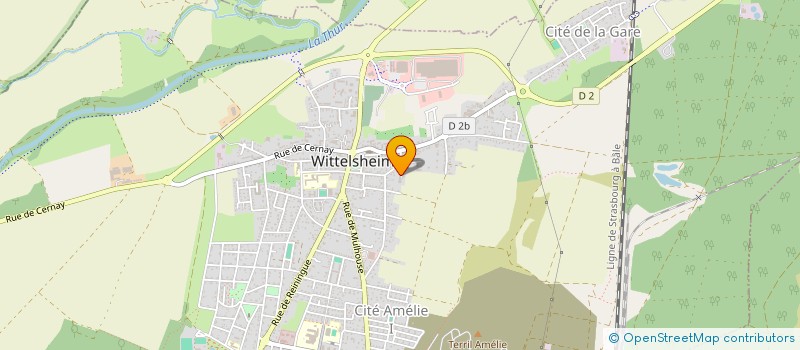localisation de l'entreprise HUG PROCESS INDUSTRIEL à WITTELSHEIM