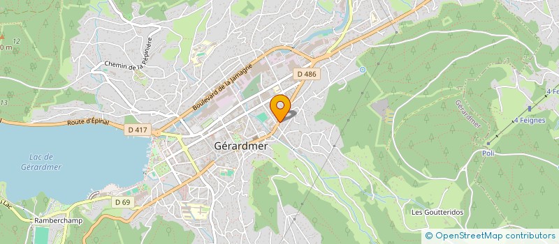 localisation de l'entreprise HUG'S GERARDMER  GERARDMER