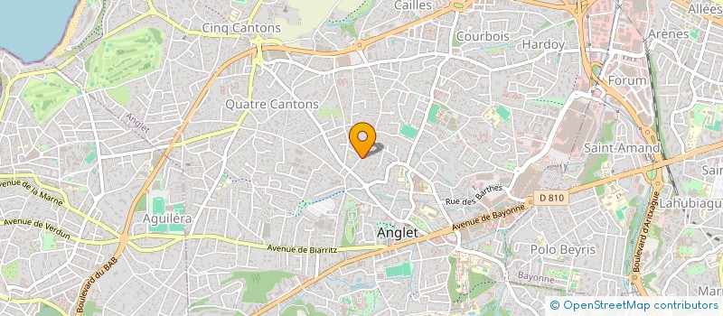 localisation de l'entreprise HUG UP CAFES  ANGLET