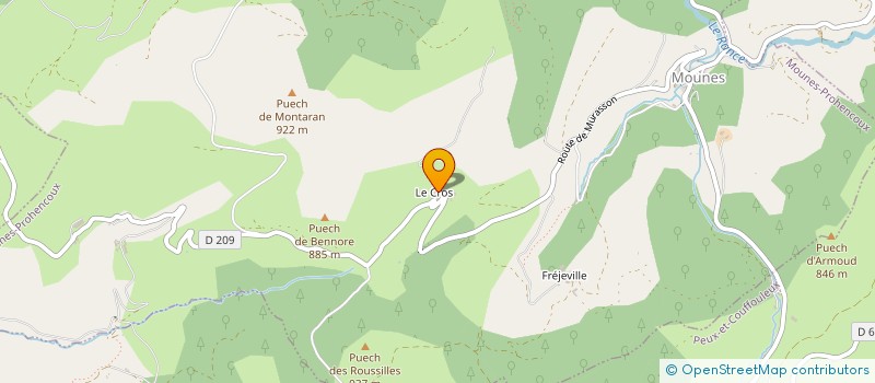 localisation de l'entreprise HUGA  COMBRET