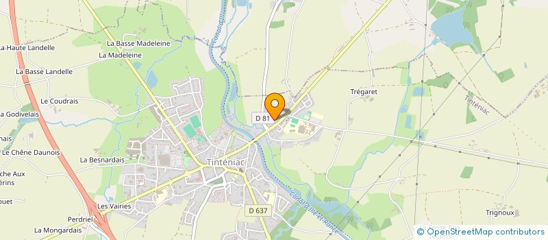 localisation de l'entreprise HUGAE INVEST  TINTENIAC