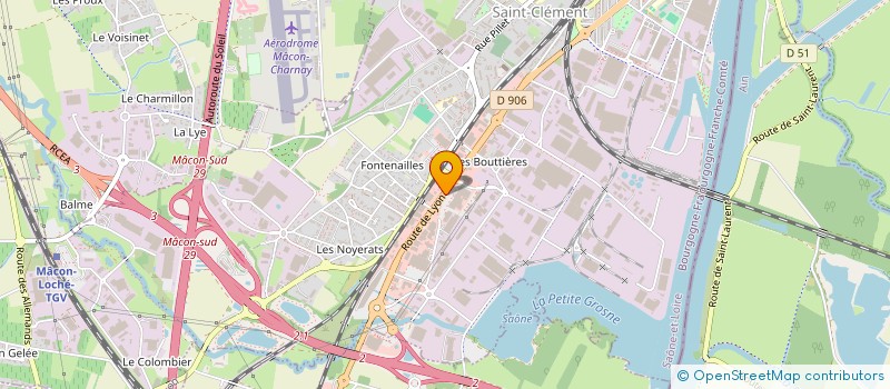 localisation de l'entreprise HUGAN SAS à MACON