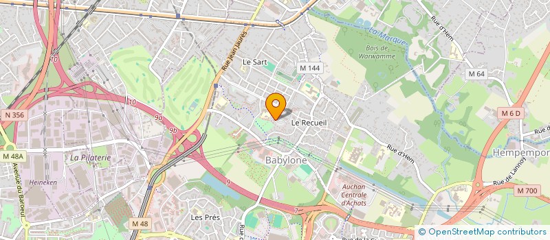 localisation de l'entreprise HUGAU à VILLENEUVE-D'ASCQ