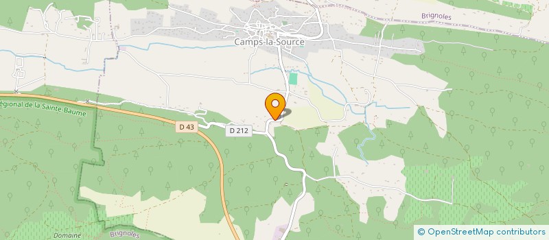 localisation de l'entreprise HUGAURA  CAMPS-LA-SOURCE