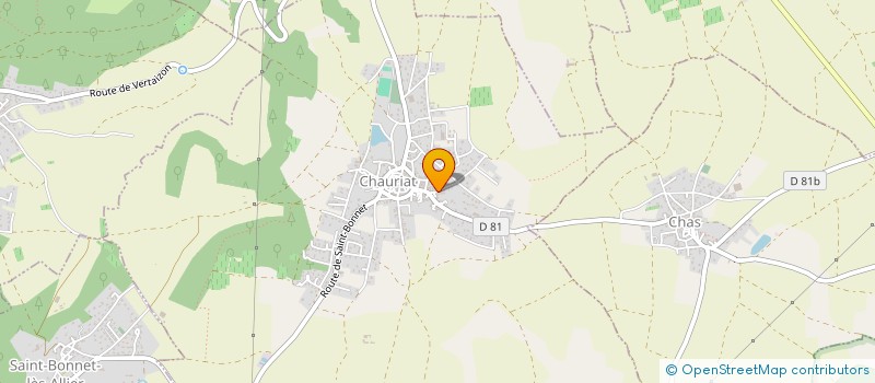 localisation de l'entreprise HUGAUT  CHAURIAT