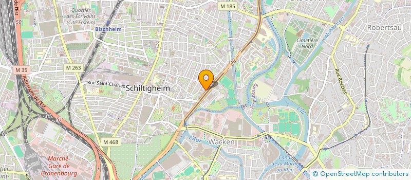 localisation de l'entreprise HUGEL & ASSOCIES à SCHILTIGHEIM
